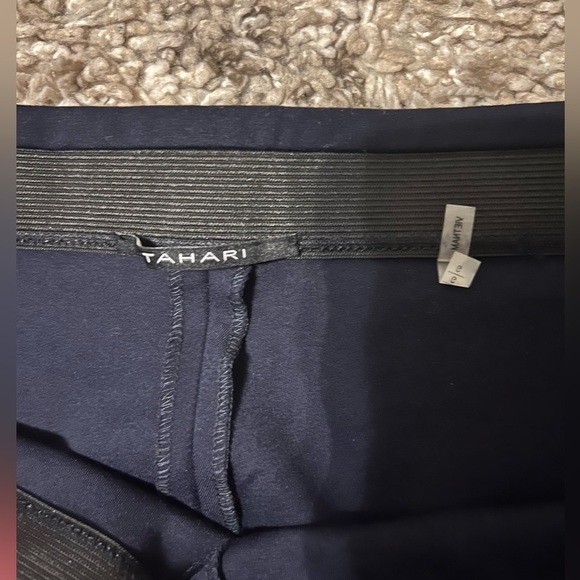 NWT Tahari dark blue (true navy) pants size L (T118) - Picture 5 of 9